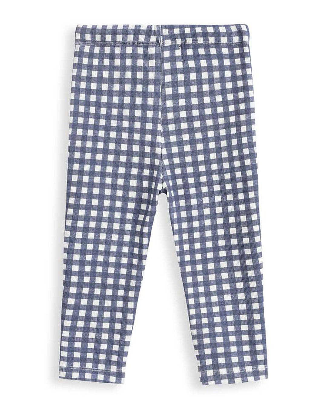 Rutete blå leggings