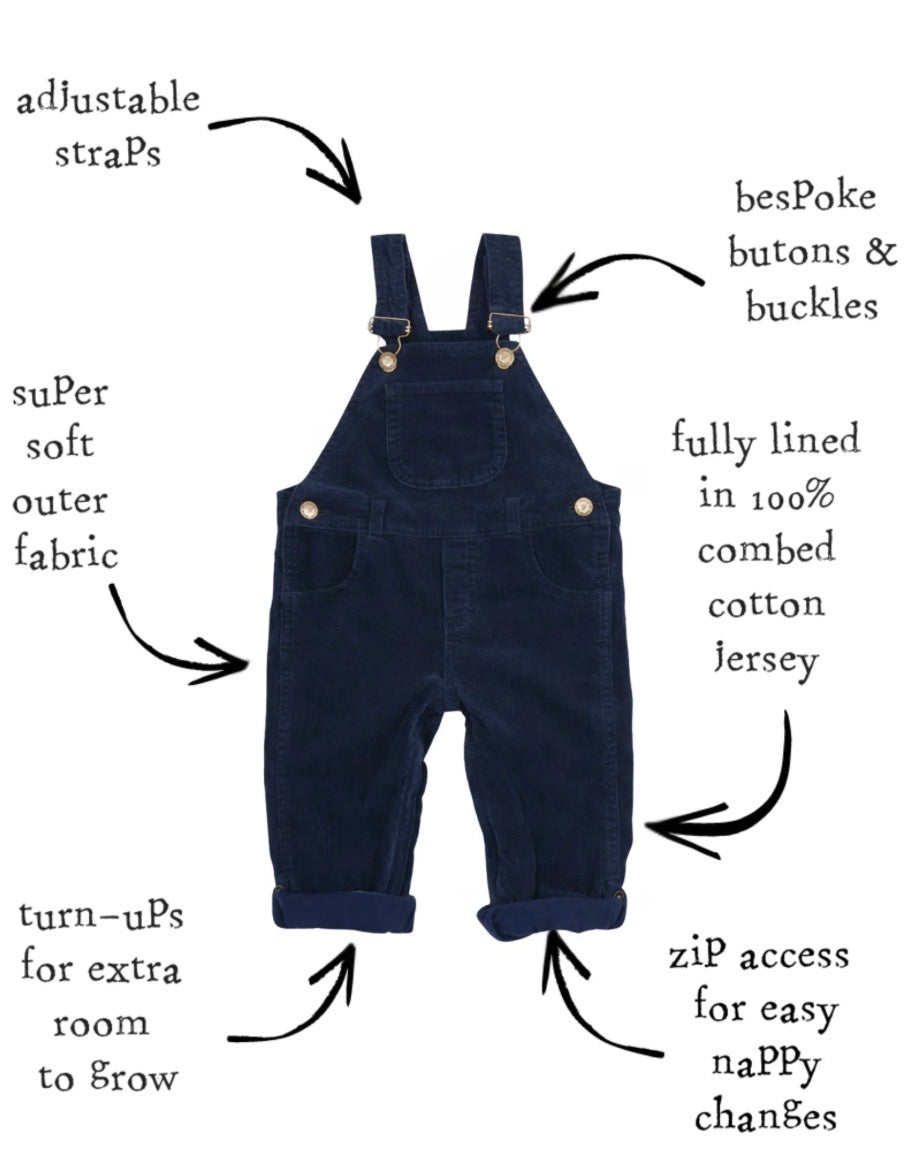 Dotty Dungarees snekkerbukse kremhvit