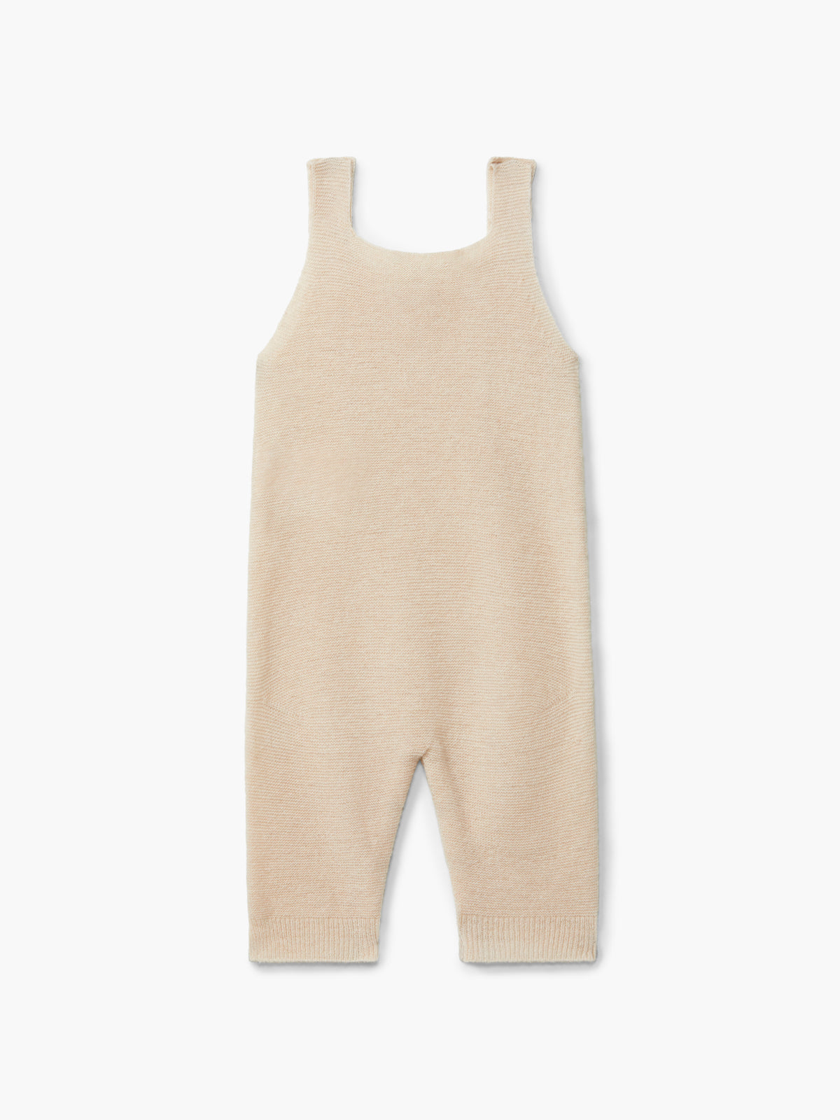 Beige strikket selebukse i merinoull og cashmere | Wedoble