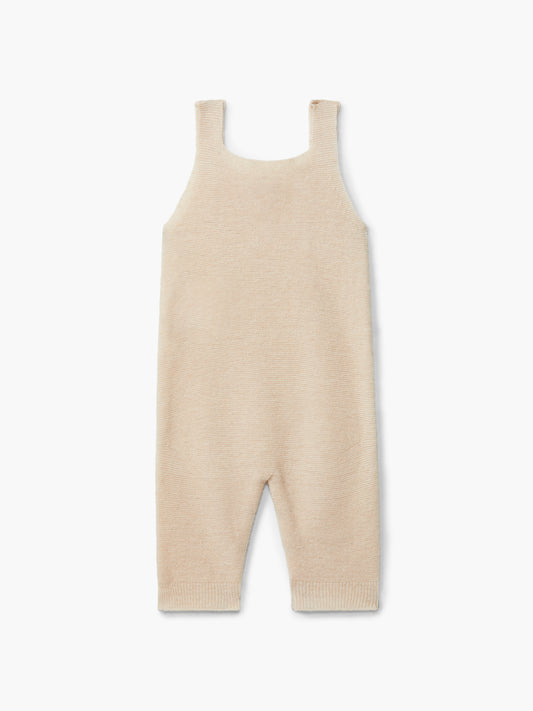 Beige strikket selebukse i merinoull og cashmere | Wedoble