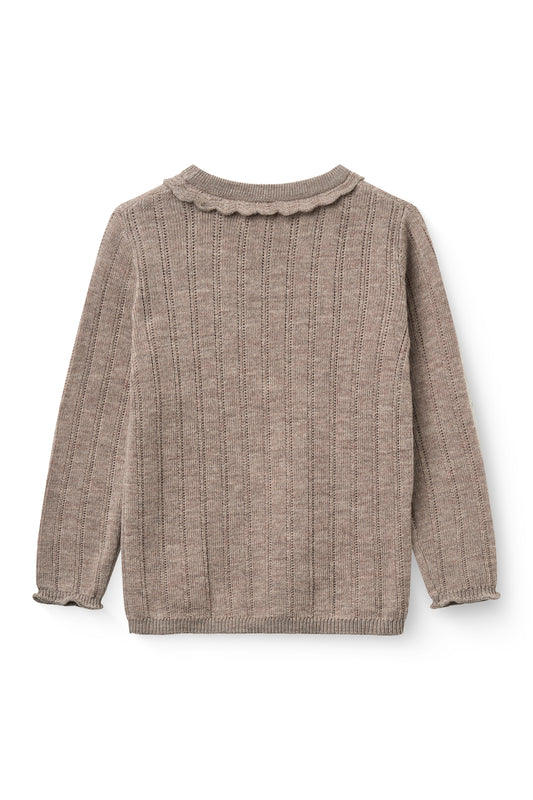 Beige strikket genser i 100 % merinoull | Copenhagen Colors