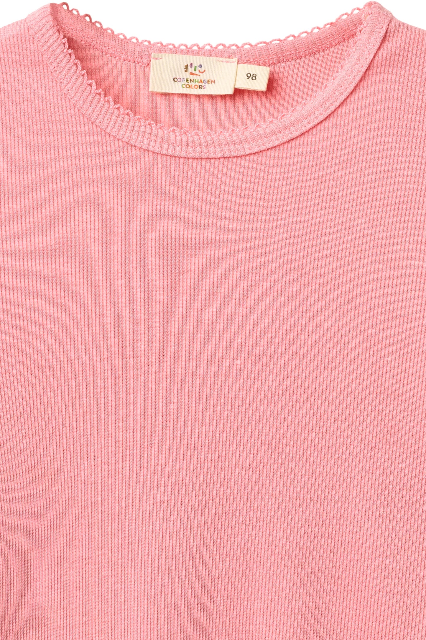Rosa ribbet genser i modal | Copenhagen Colors