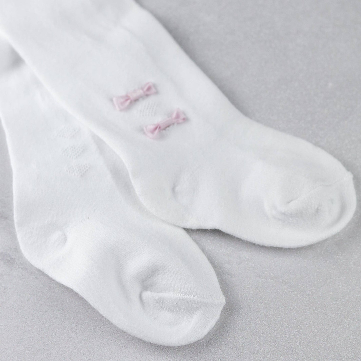 Rosa kjole med strømpebukser