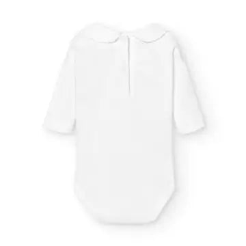 Babidu body med lyserosa krage