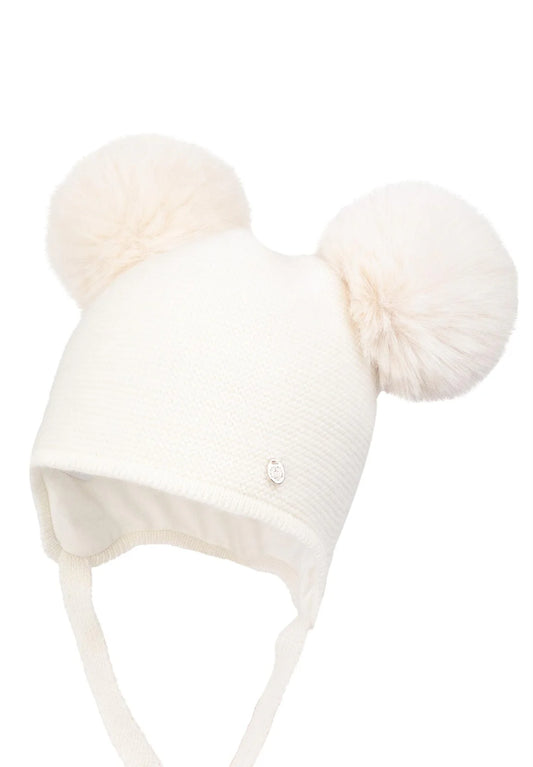 JAMIKS Berit lue med dusker kremhvit