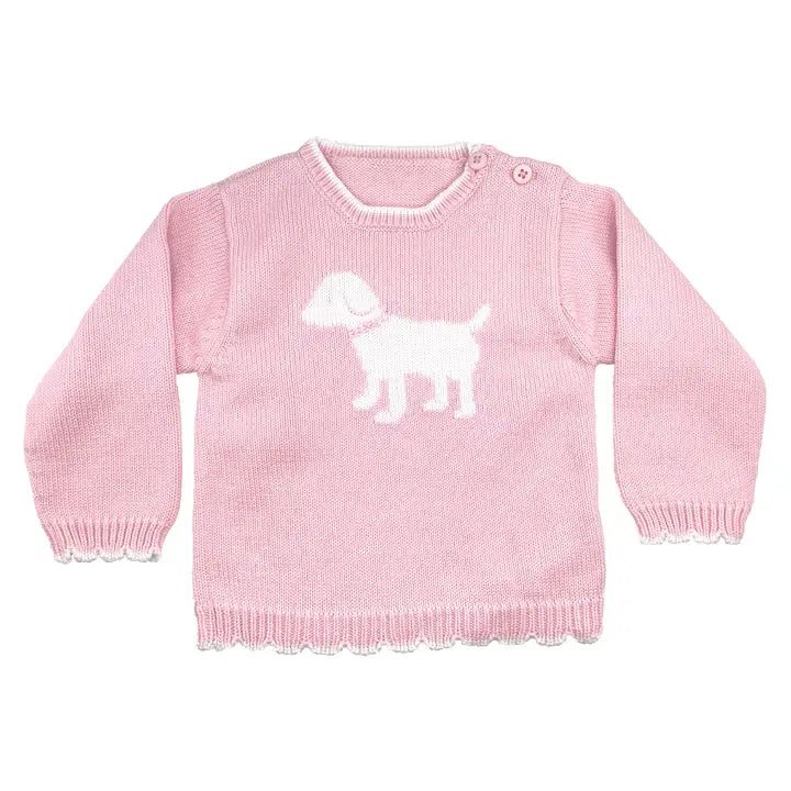 Pen genser med hundeprint