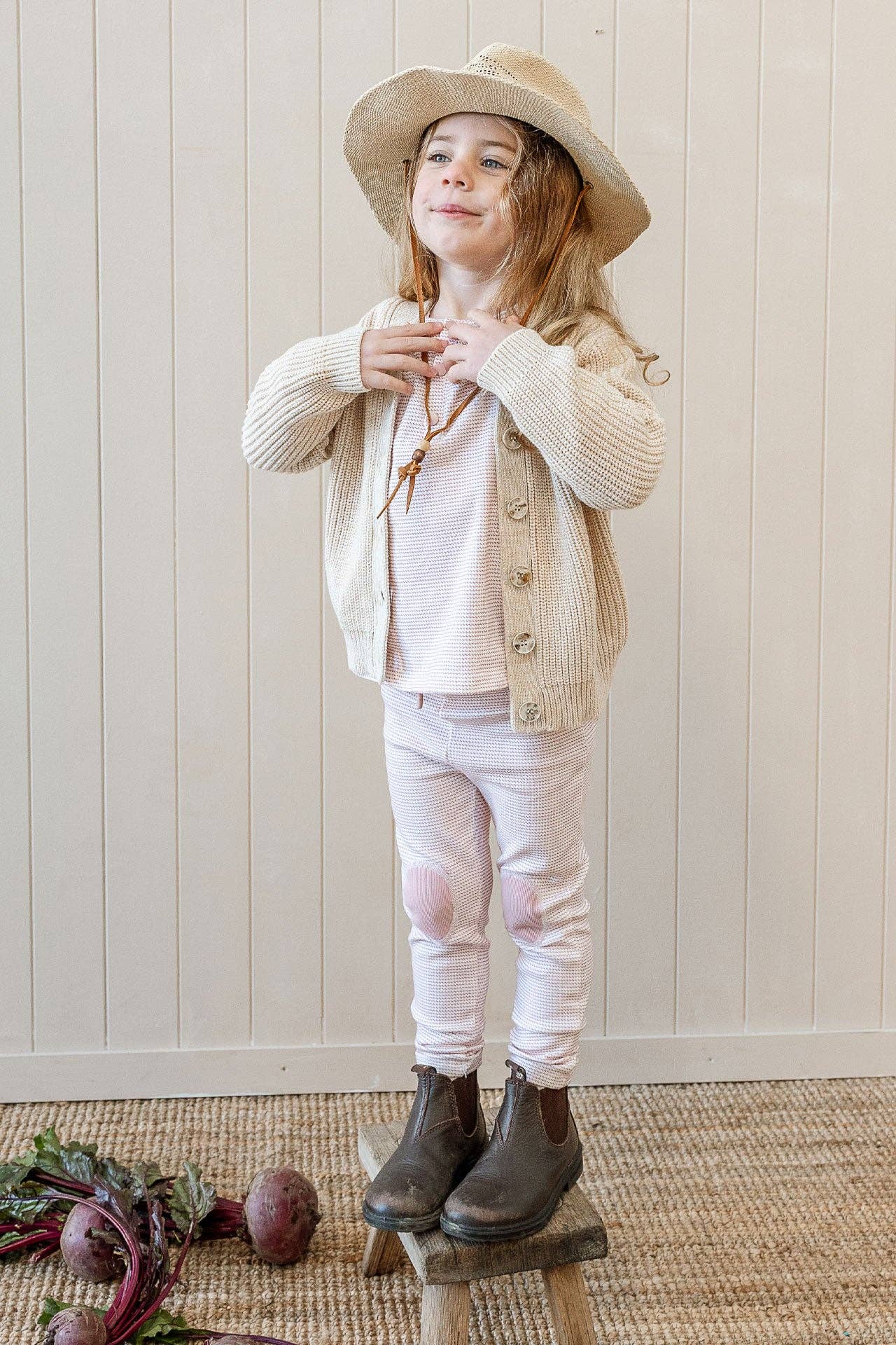 Stripete rosa leggings