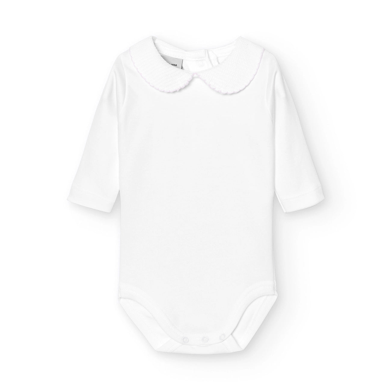 Babidu body med lyserosa krage