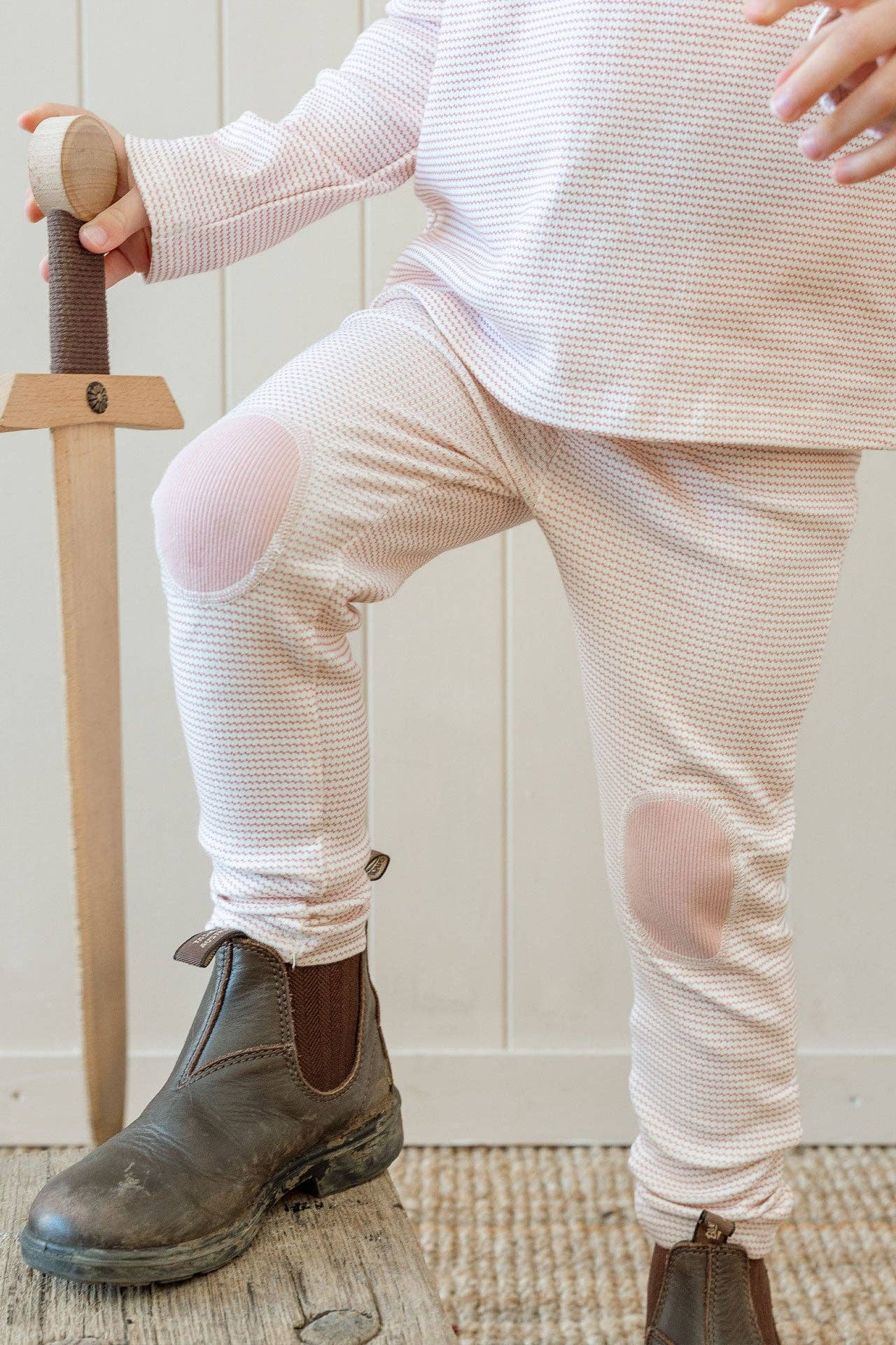 Stripete rosa leggings