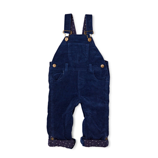 Navy Dotty Dungarees