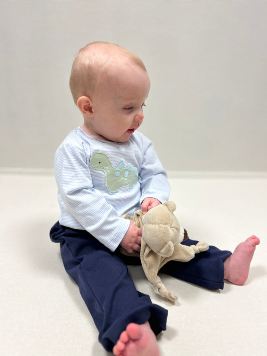 Søtt dinosett i myk bomull