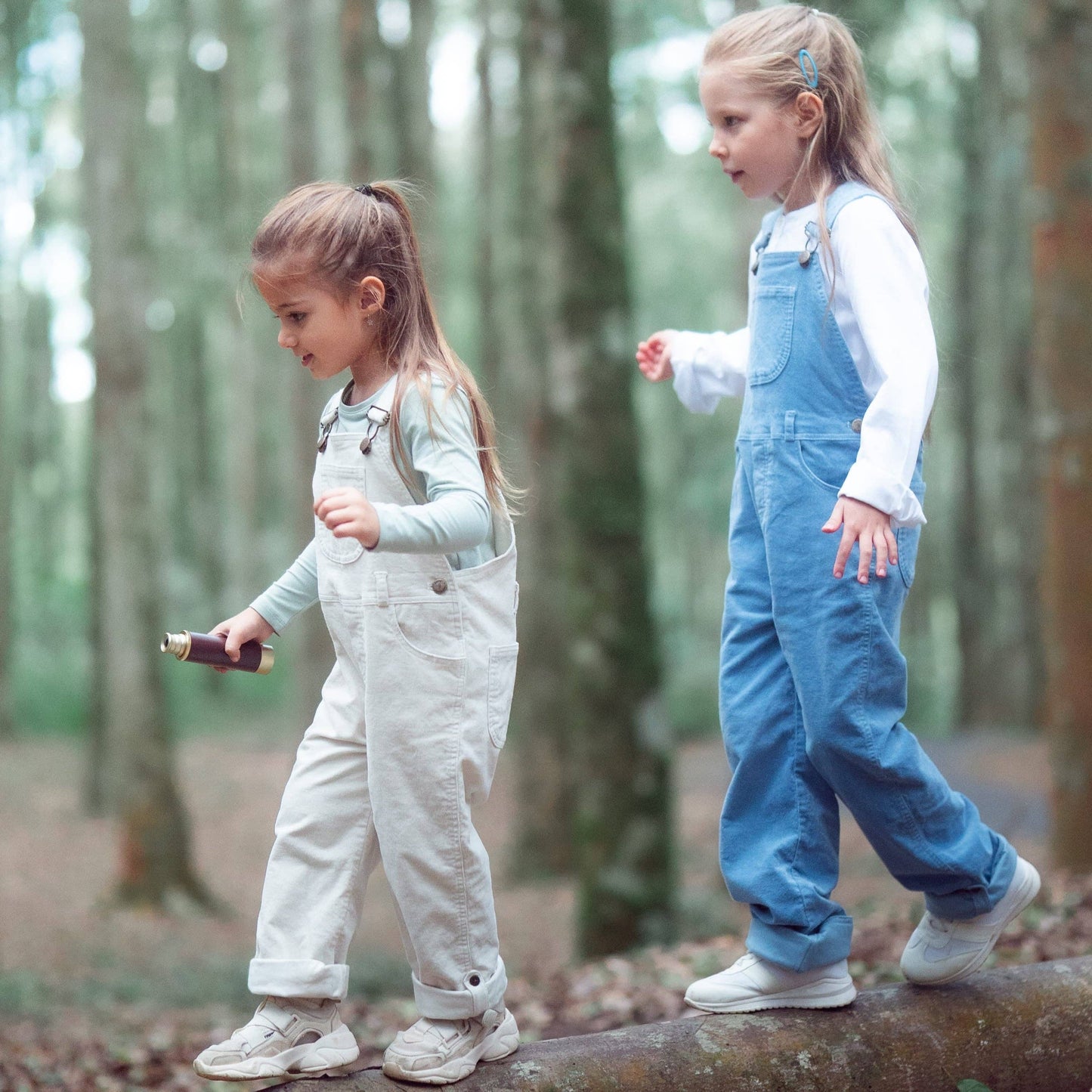 Dotty Dungarees snekkerbukse kremhvit