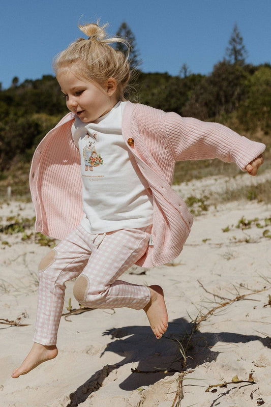 Rutete rosa leggings