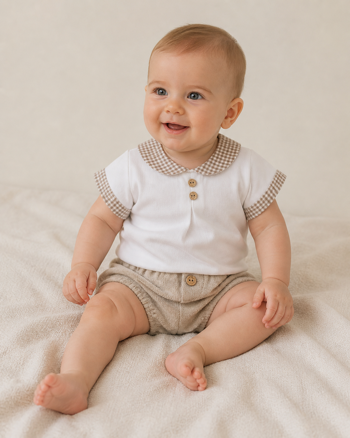 Tidløst sett med topp og bloomers