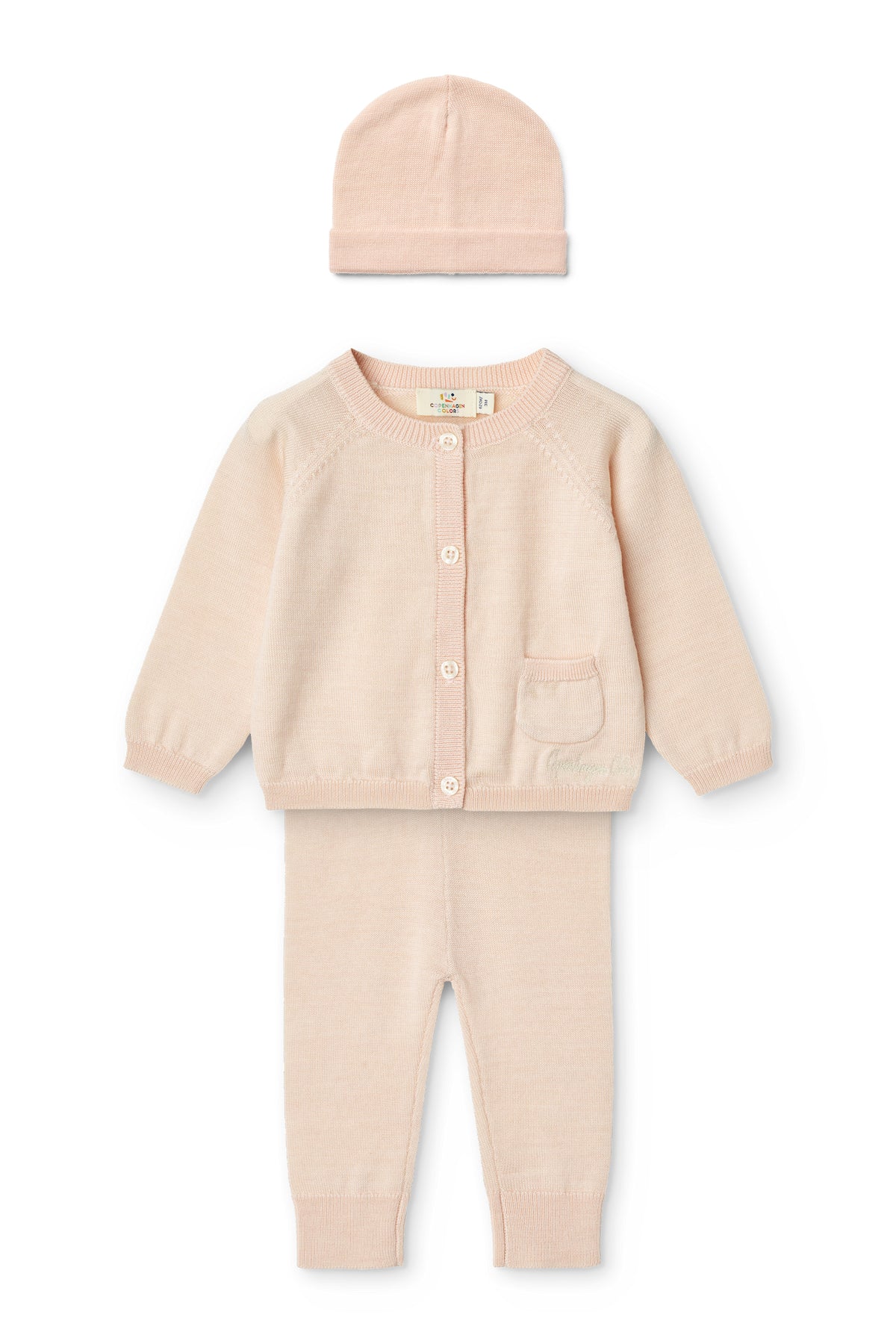 Soft Pink Classic Merino Babysett i 100 % ull | Copenhagen Colors