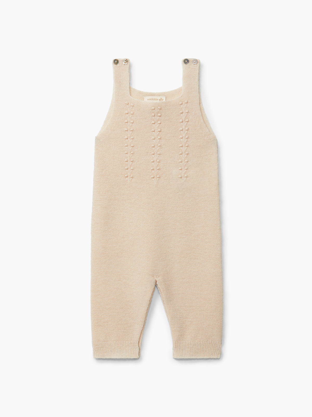 Beige strikket selebukse i merinoull og cashmere | Wedoble