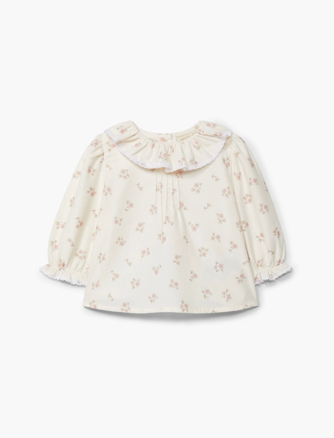 Pearl bluse med blomsterprint og volangdetaljer | Wedoble