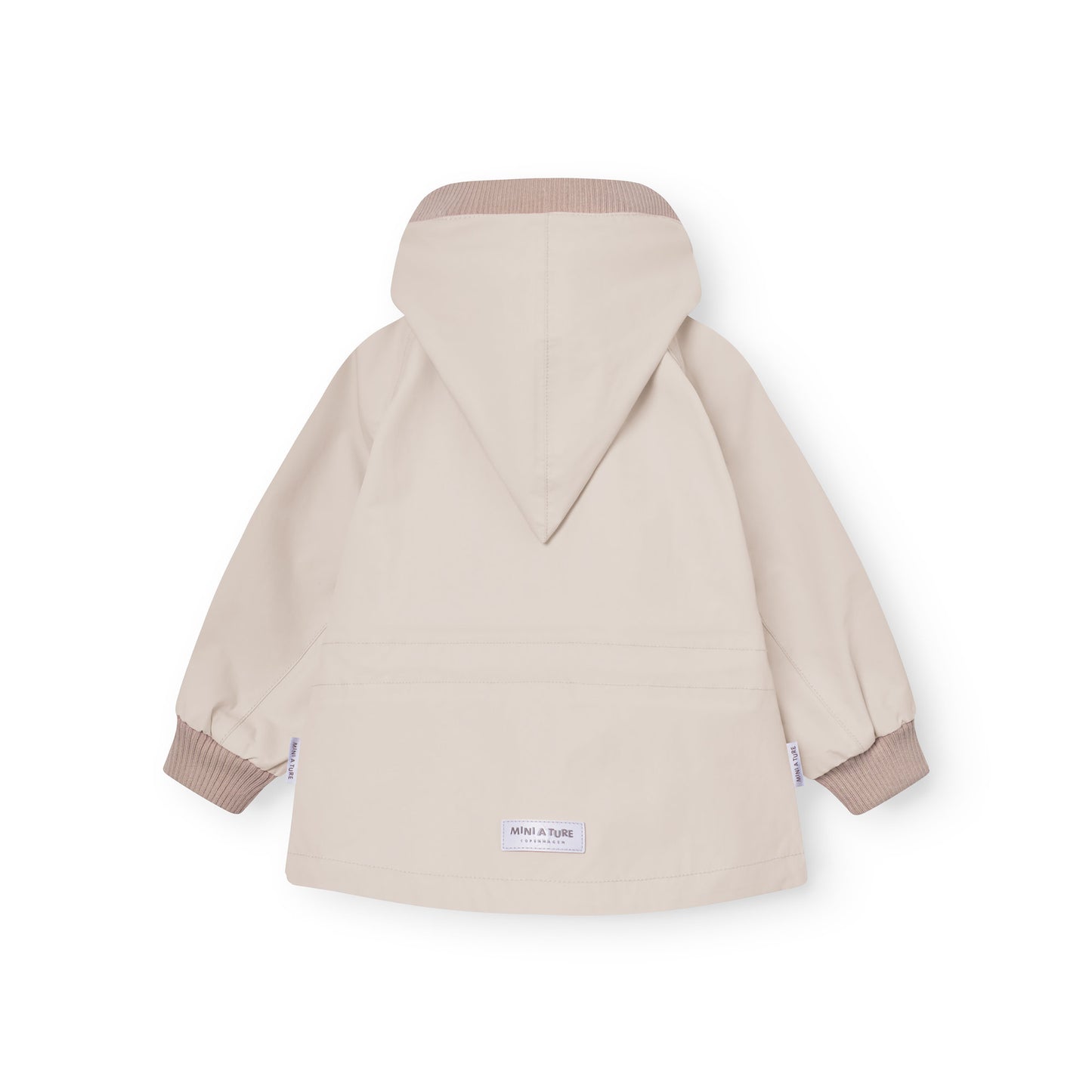 MINI A TURE vind- og vanntett jakke kremhvit