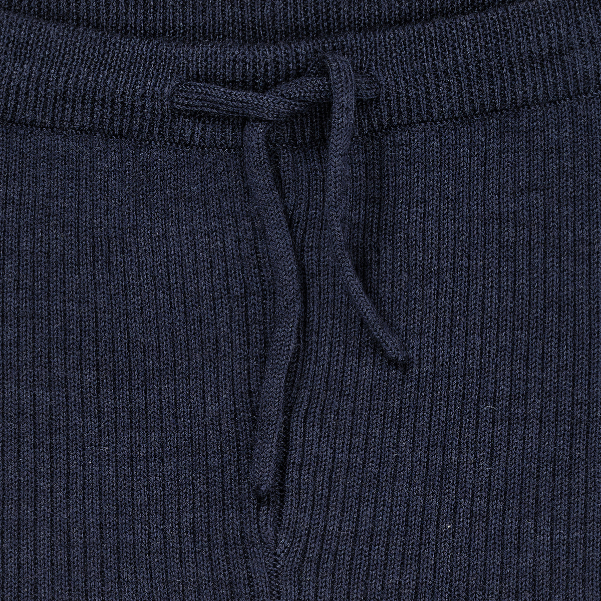 Marineblå ribbestrikket leggings i 100 % merinoull | Copenhagen Colors
