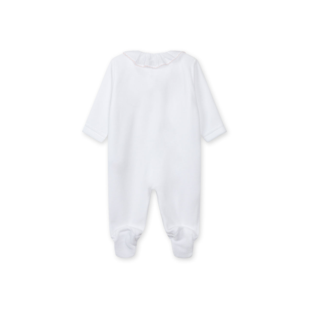 Hvit velour sparkedress til baby Rocking Horse Rosa | BabyGi