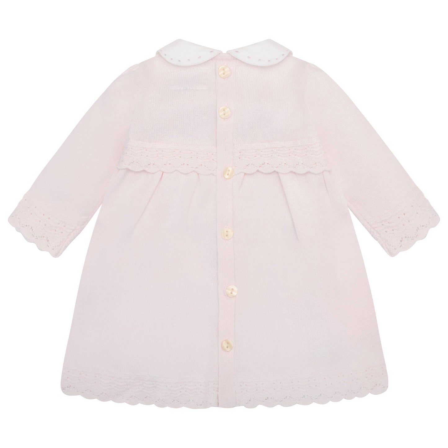 Rosa kjole med strømpebukser