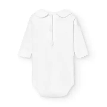 Babidu body med lyseblå krage