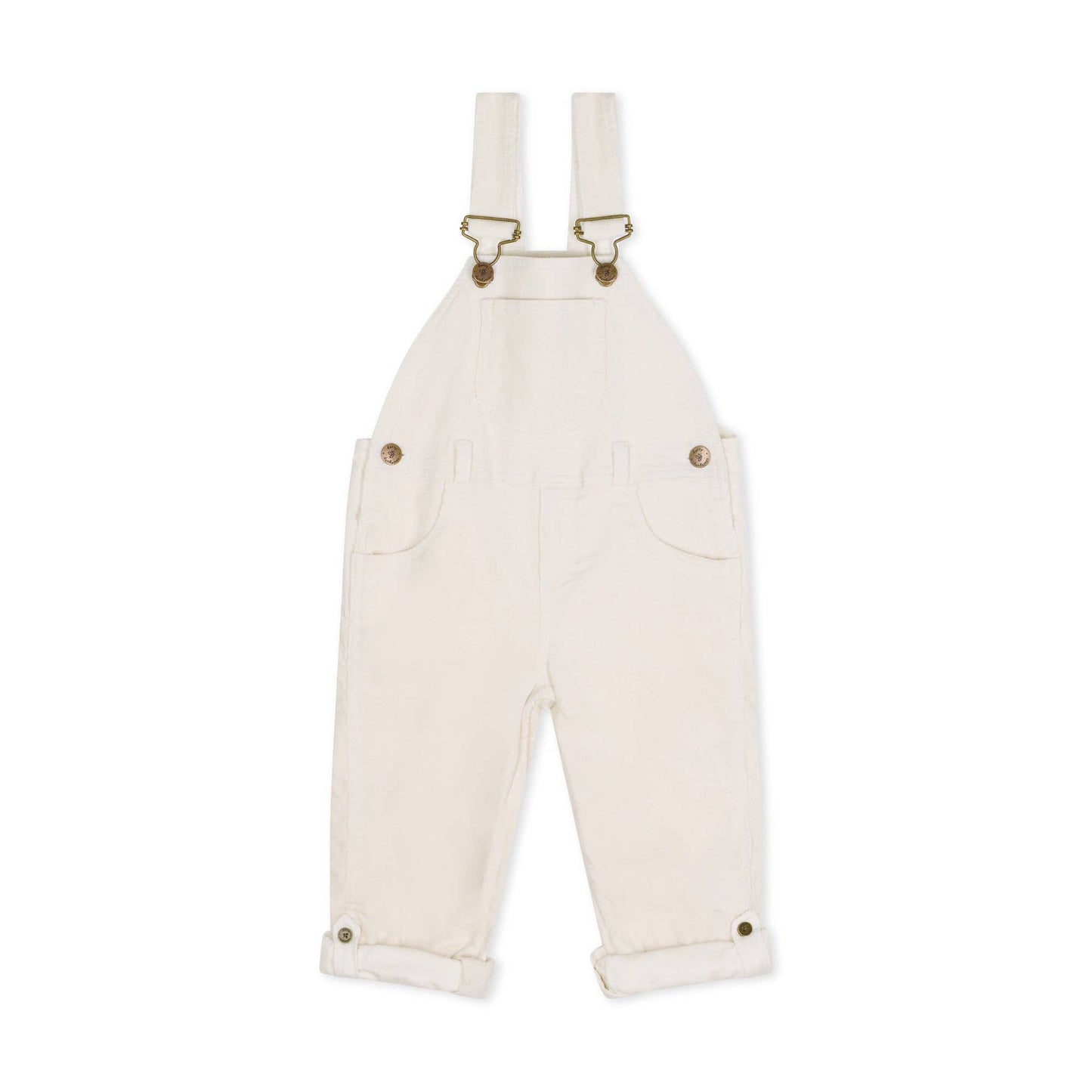 Dotty Dungarees snekkerbukse kremhvit