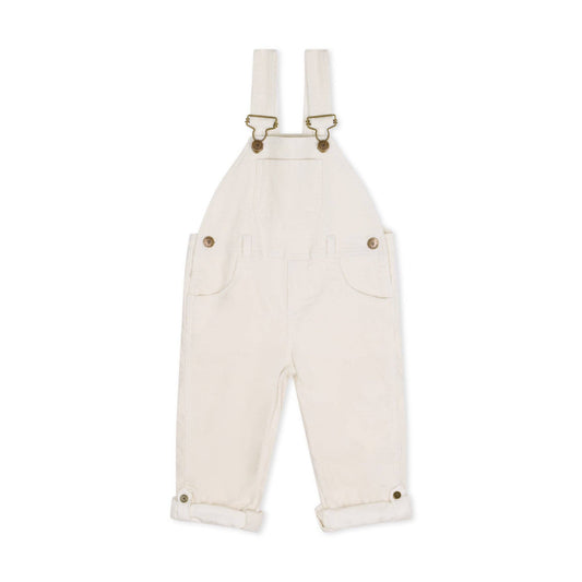 Dotty Dungarees snekkerbukse kremhvit
