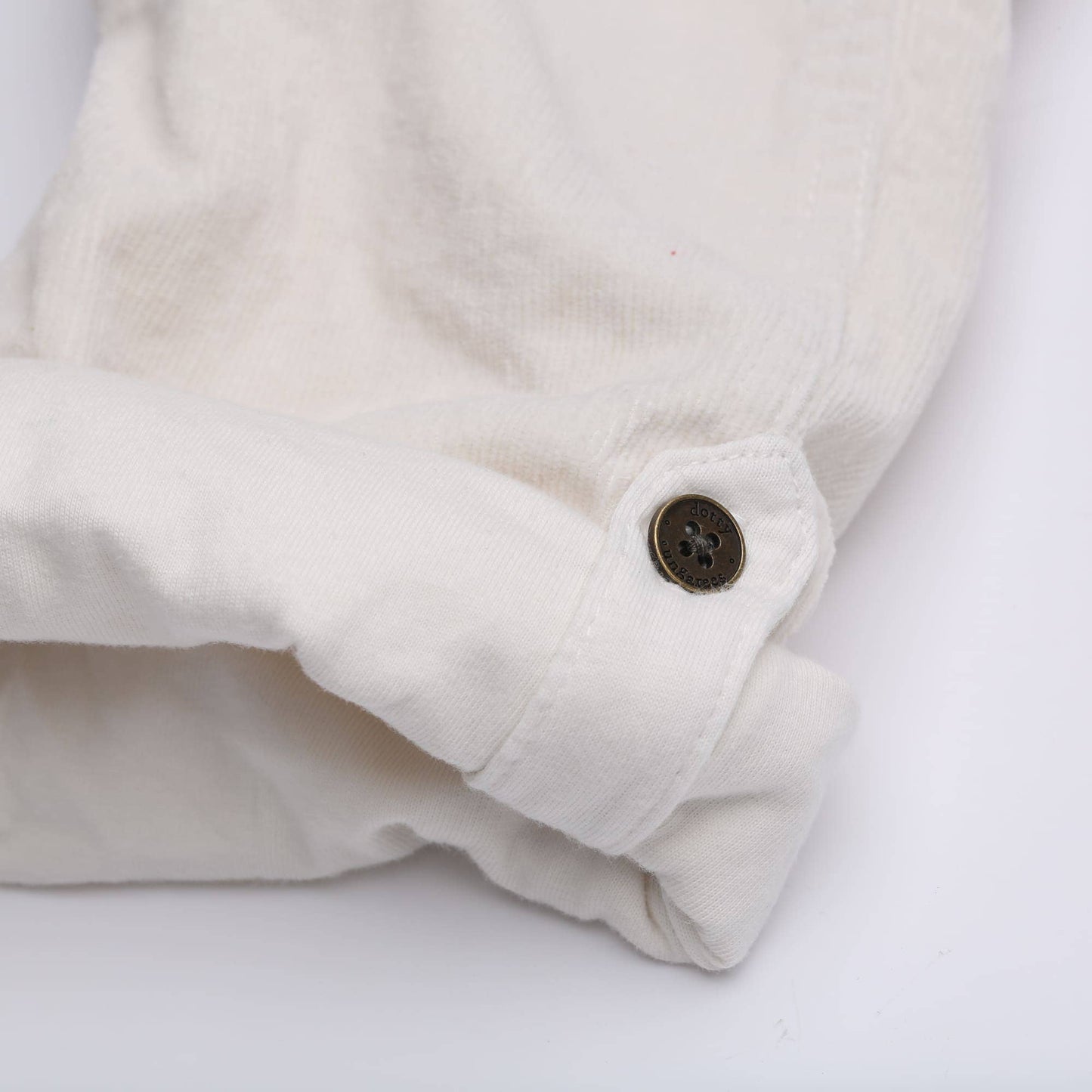Dotty Dungarees snekkerbukse kremhvit